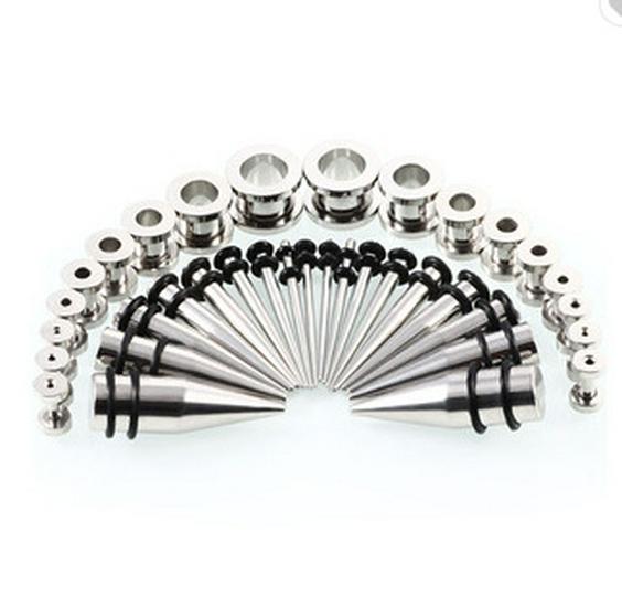 European-American Spike Auricle Large Size Ear Expander Piercing Jewelry