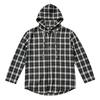 Men's Retro Casual Lightweight Loose Fit Plaid Hooded Long Sleeve Sun Shirt