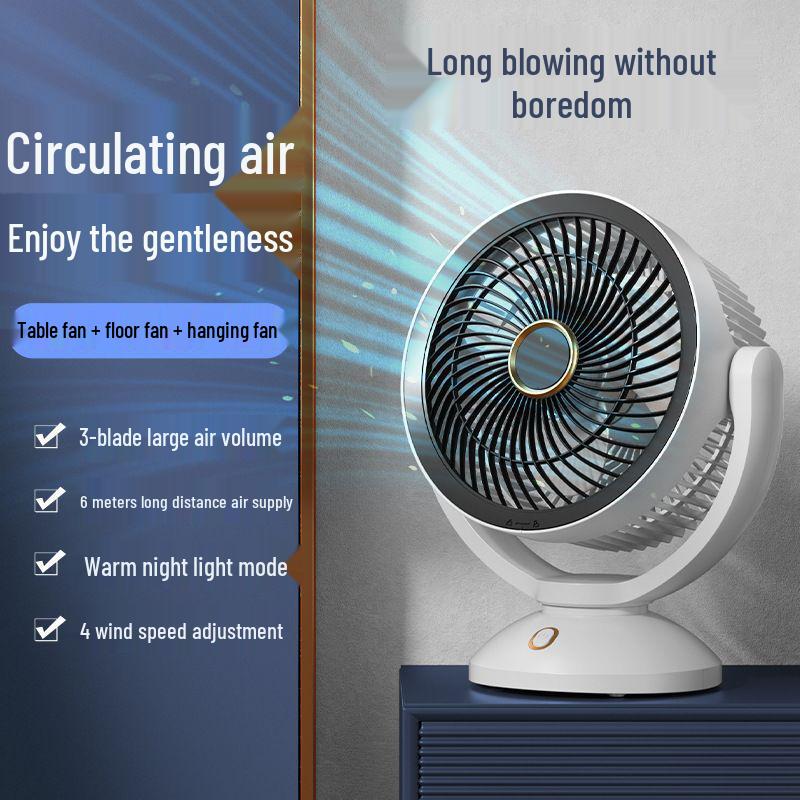 

Taiwan 110V Smart Voice-Controlled USB Electric Fan, Dual-Use Oscillating Air Circulator for Desk/Floor. For 110V Regions