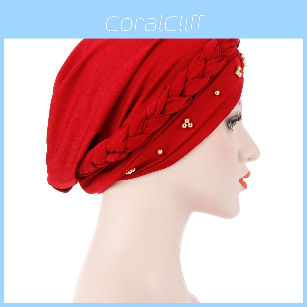 New Asian Style Dome Hat Summer Polyester Beaded Headwrap For Men And Teens