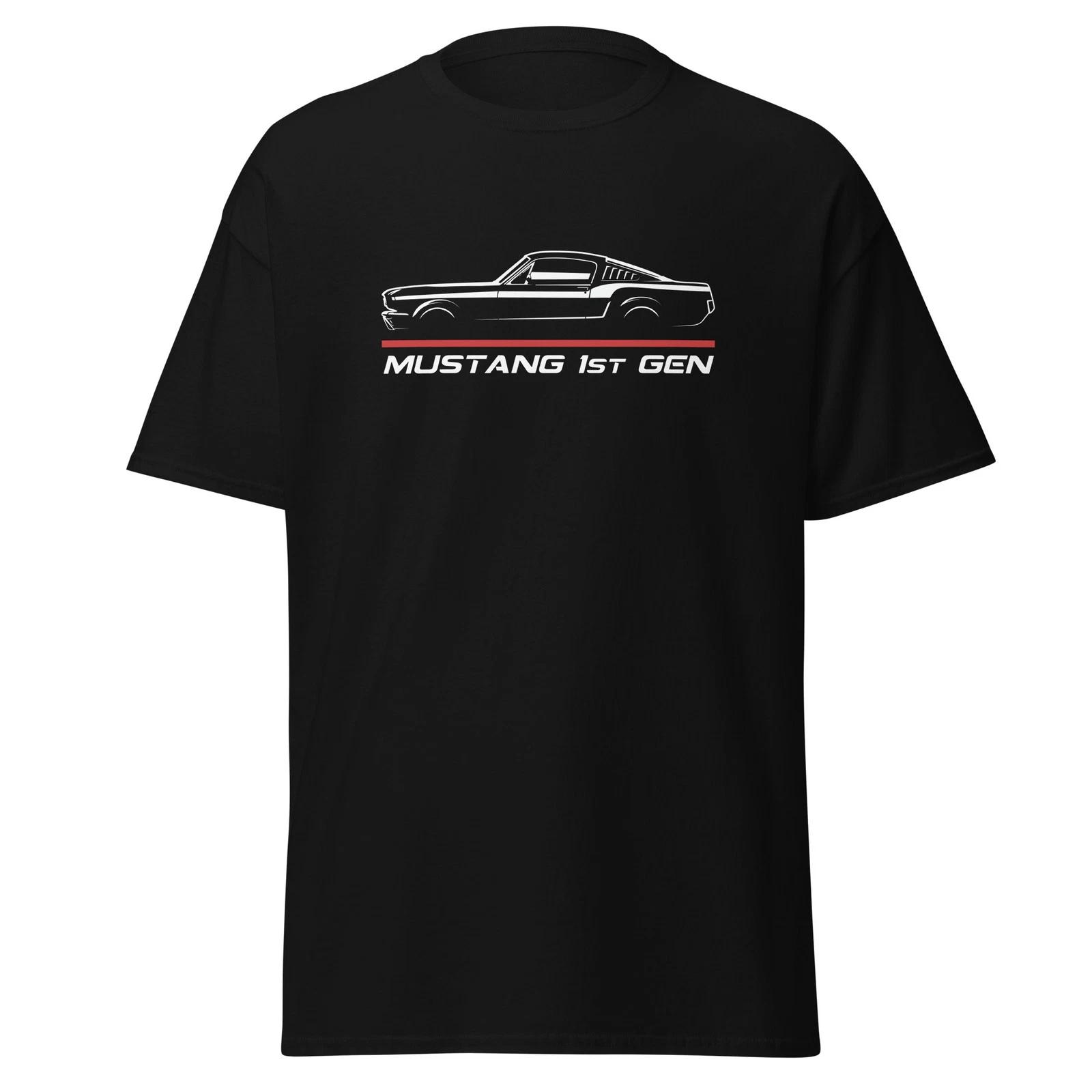 Mustang 1st Gen 1965 Classic Pony Car Heritage Muscle Graphic Tee T-Shirt Gift 4XL