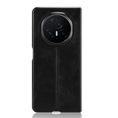 Pouzdro pro Honor Magic V3 5G Kožená textura hovězí kůže+PC Kryt na telefon Šicí linky