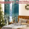2pcs, 2D FLAT PRINTING Curtains (Without Rod) Ocean Serenity Popular Curtains&Drapes Festival Versatile Polyester Curtains