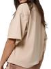 2024 European & American Women's Casual Loose Solid Color Short-Sleeved T-Shirt for Spring/Summer