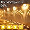 Solar Hedge Light 6LED Half Round Ladder IP65 Waterproof Courtyard Garden Balcony Wall Lamp Induction Decoration Lighting Bright
