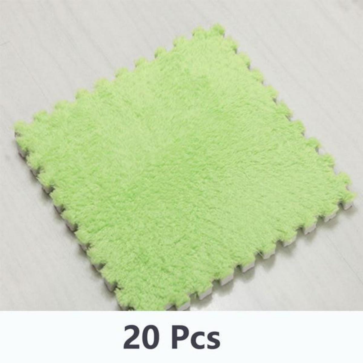 

Мягкие плюшевые детский игровой коврик-головоломка 30х30 см 10/20 шт Other