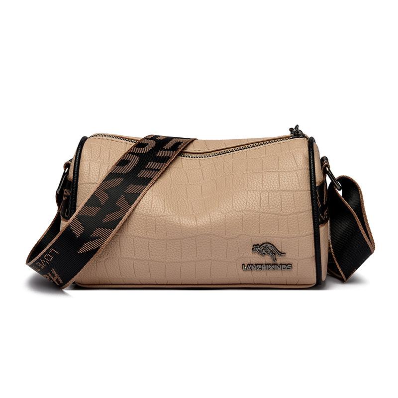 Cylindrical Bag Women's New Trendy Women's Bag Bucket Bag Shoulder Bag Casual Simple Cylindrical Crossbody Bag