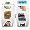 500pcs/roll Funny Cats Stickers DIY Graffiti Phone Laptop Notebook Suitcase Sticker