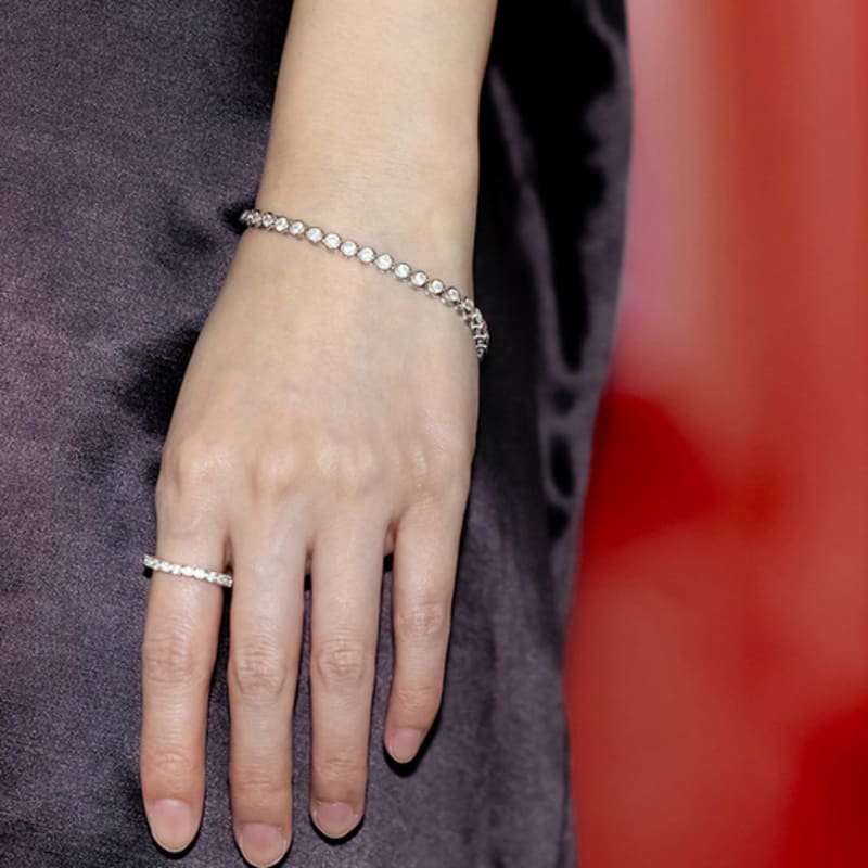 BE/GINS [925 Silver]BB BEZEL TENNIS BRACELET 3.0