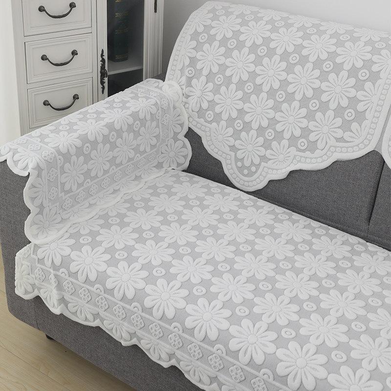 

Thick Anti Slip Sofa Towel Backrest Armrest Dustproof Cloth Sofa Triangle Towel Fabric Cover Washable and Easy To Clean Decorative Cover Cloth square scarf 60*60cm