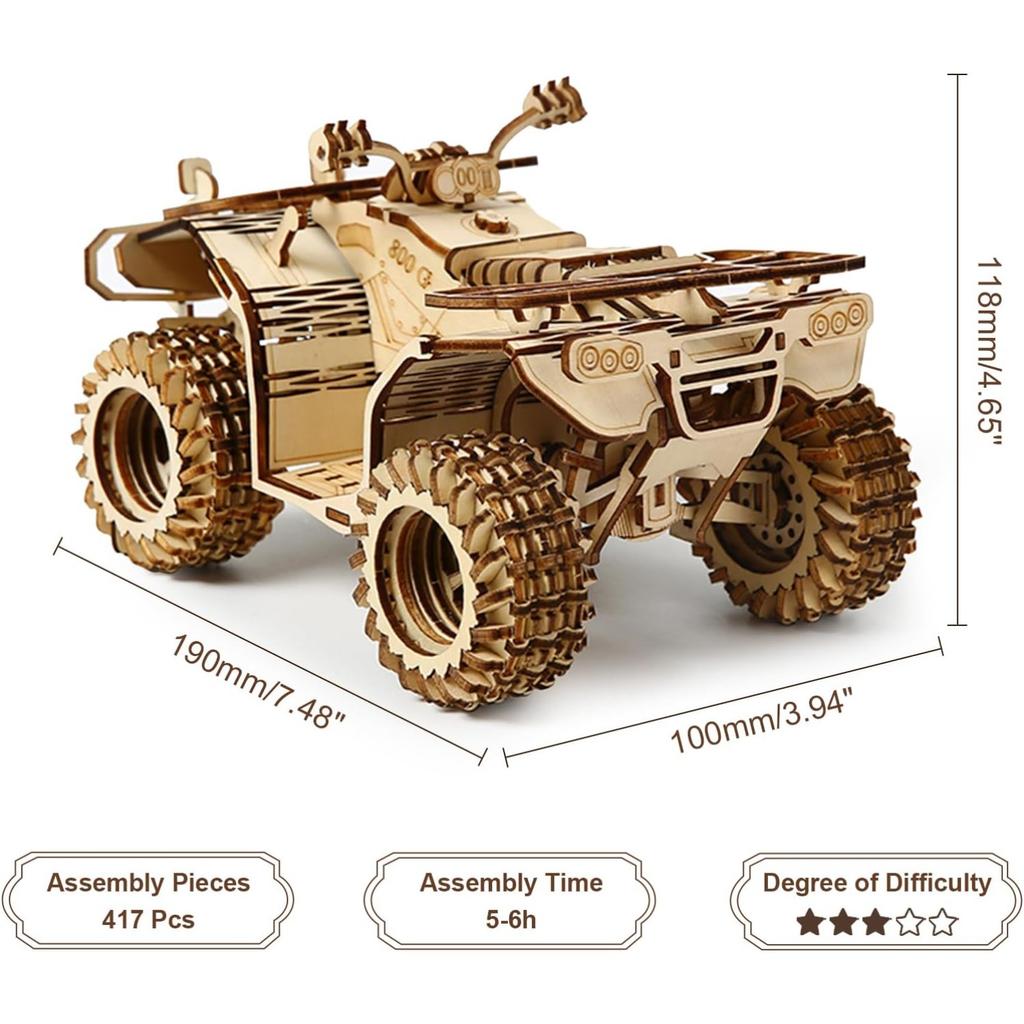 Drewniane Puzzle 3D dla Dorosłych Zestawy Modelarskie DIY Drewniane Modele do Budowy dla Dorosłych Wystrój Domu Prezent Urodzinowy Samochód Plażowy Zabawka