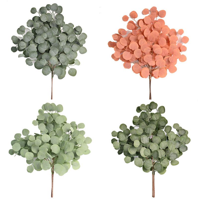 Faux Eucalyptus Flower Display With Handpainted Details For Home Decor And Event Decoration