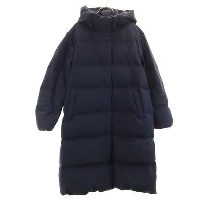 Seamless Down Coat M Navy Women Used