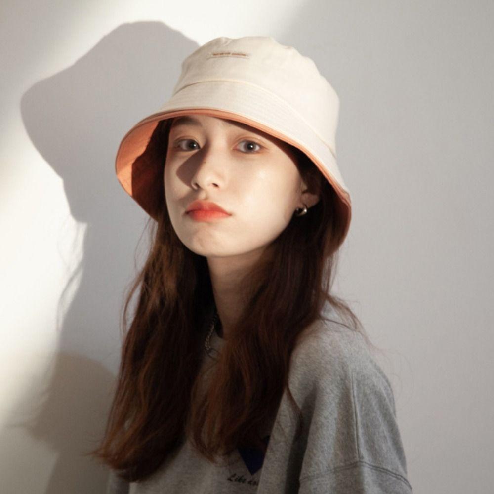 Large Brim Beach Bucket Hat Breathable Summer Sun Hats Foldable Women Fisherman Hat  Female Girls