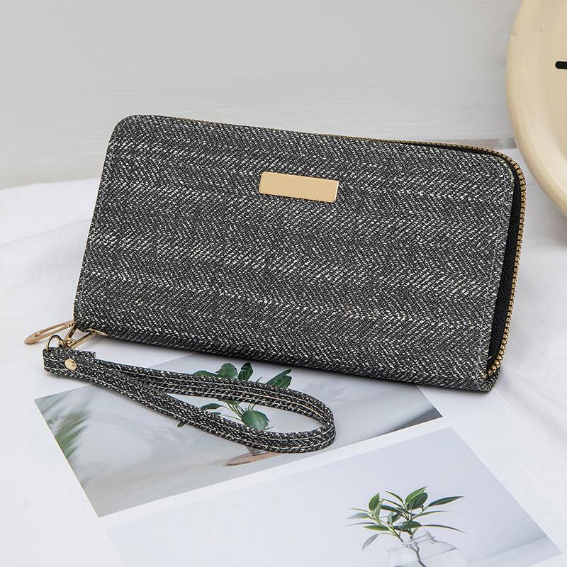 Long change bag trendy autumn and winter style fashionable simple sequin decoration women's clutch bag