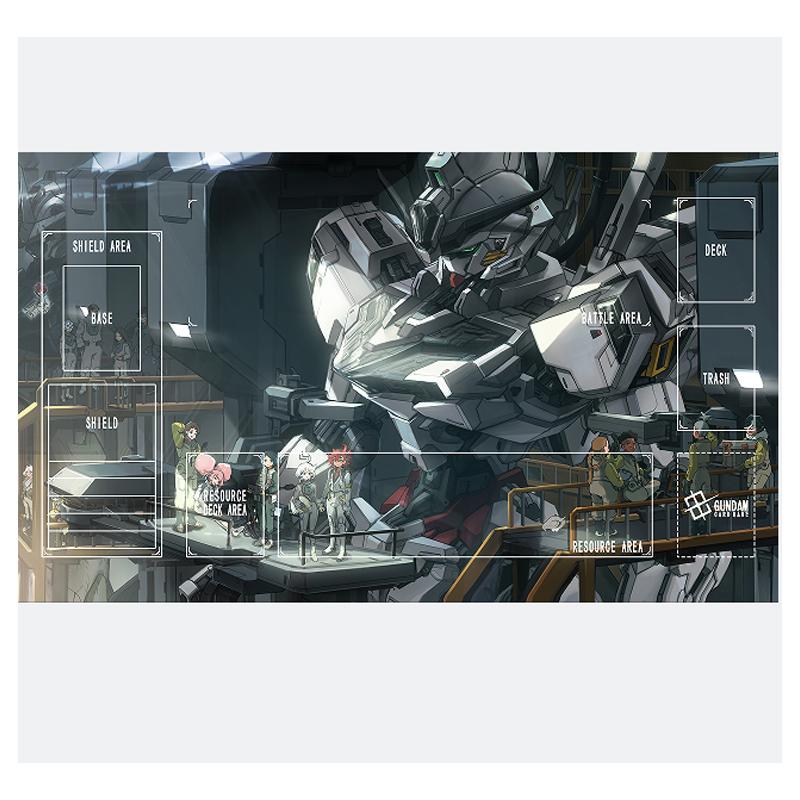 Gundam Play Mat Kshatriya Design The Witch From Mercury Single Player TCG Non-Slip Mat Anime Kids Toy Gift