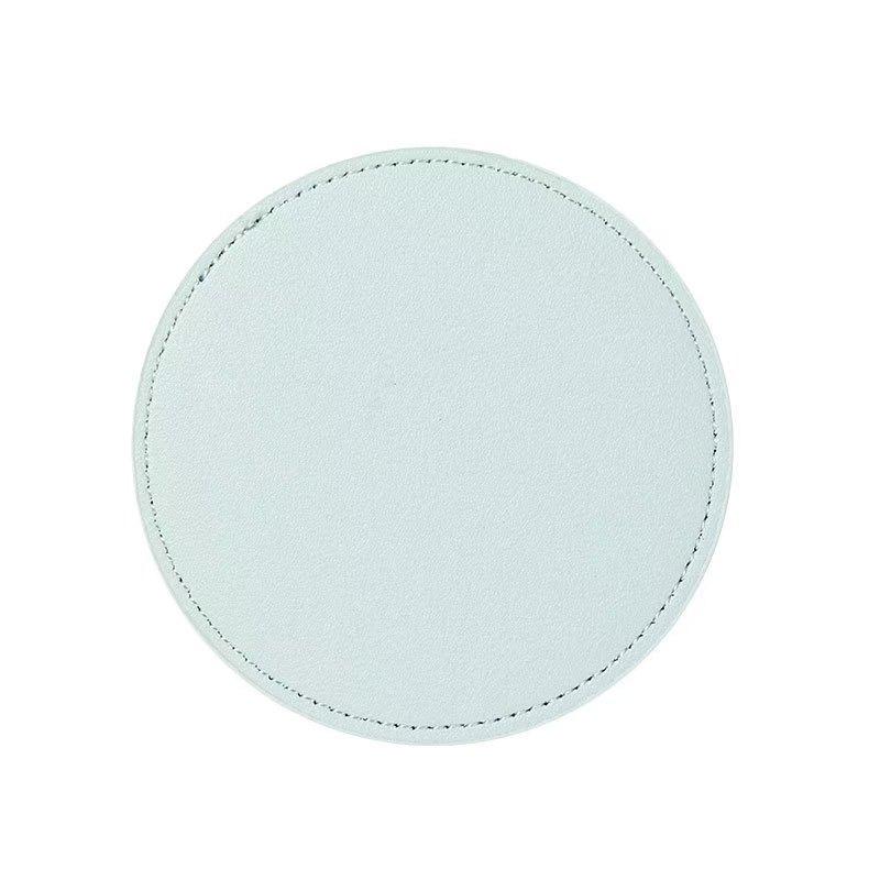Inmos Kundenspezifische Lederuntersetzer für Heimdekoration Runde Tassenuntersetzer Tee- und Wassergläser Kaffeematten Geschirrabtropfgestell Nordisch