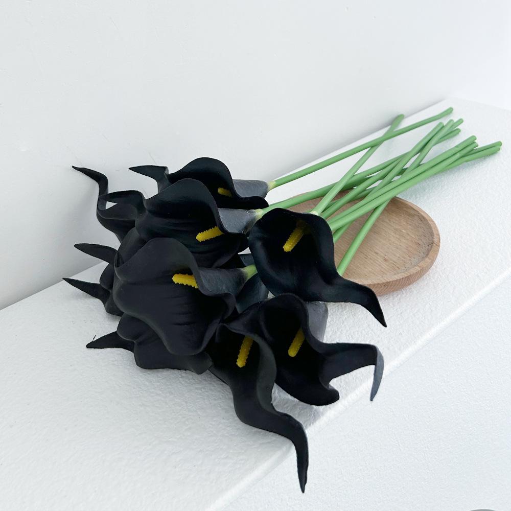 

Искусственный Имитация Pu Калла Лили Букет, Свадебный Искусственный Цветок Для Дома Гостиная Обеденный Стол Журнальный Столик Украшения Орнамент