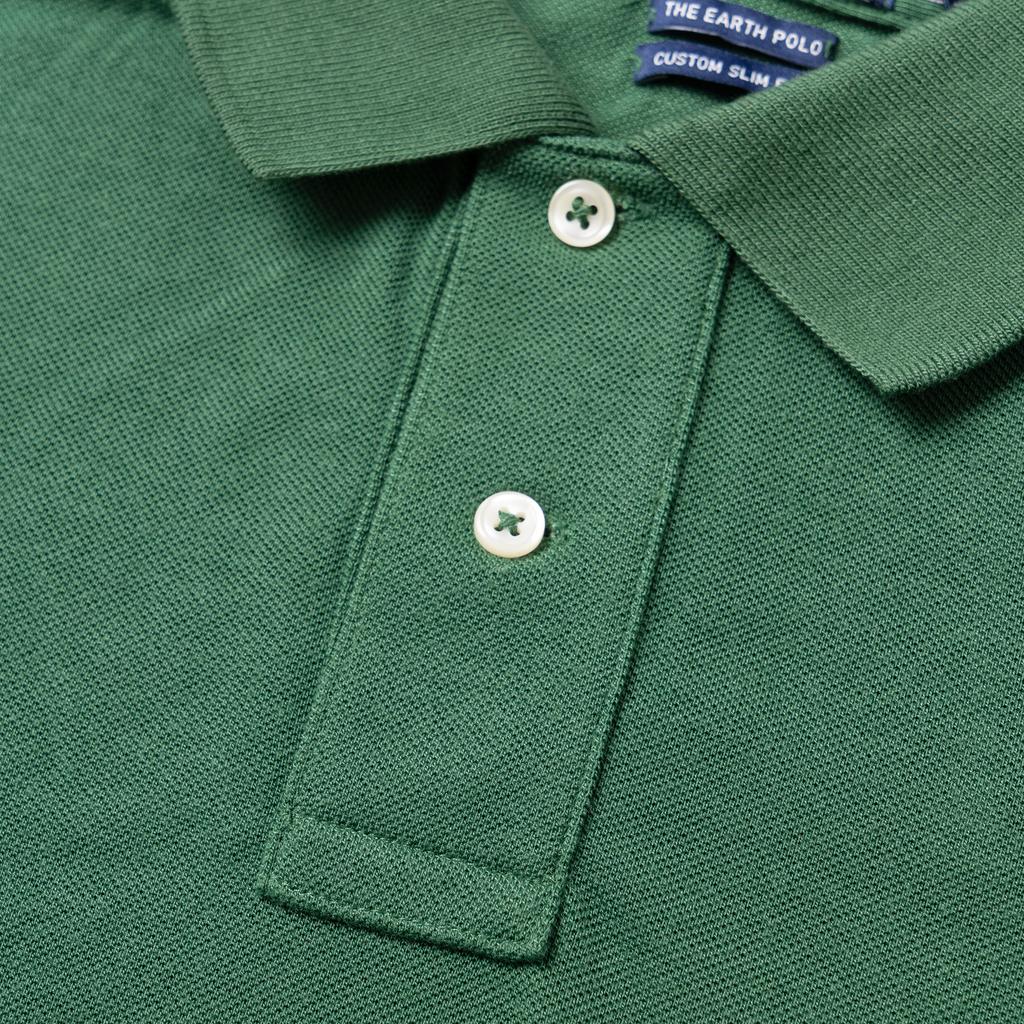 Polo Ralph Lauren SS23 Camisa Polo de Manga Corta de Color Sólido con Logo Bordado para Hombre tops Verde 710751221-003