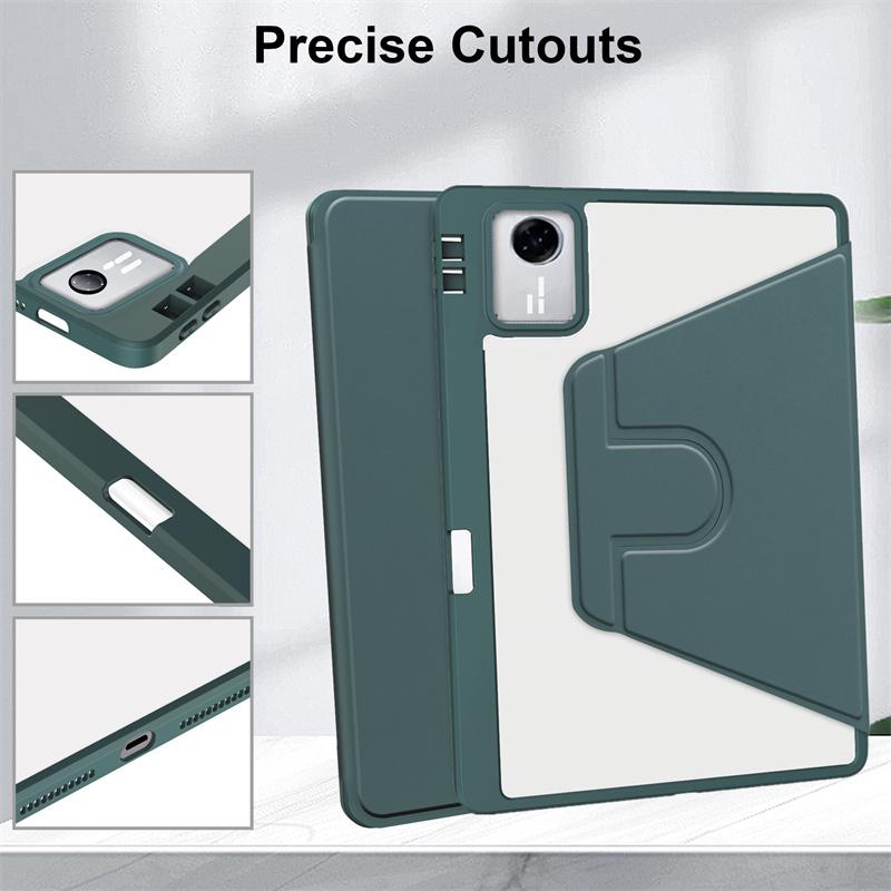For Idea Tab 11 Case with Pencil Holder 360 Rotating Acrylic Stand Tablet Cover For Idea Tab 11 Tb336fu Tb336zu Case