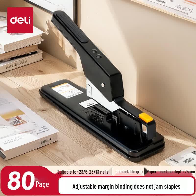 Deli Heavy-Duty 80-Sheet Stapler чёрный