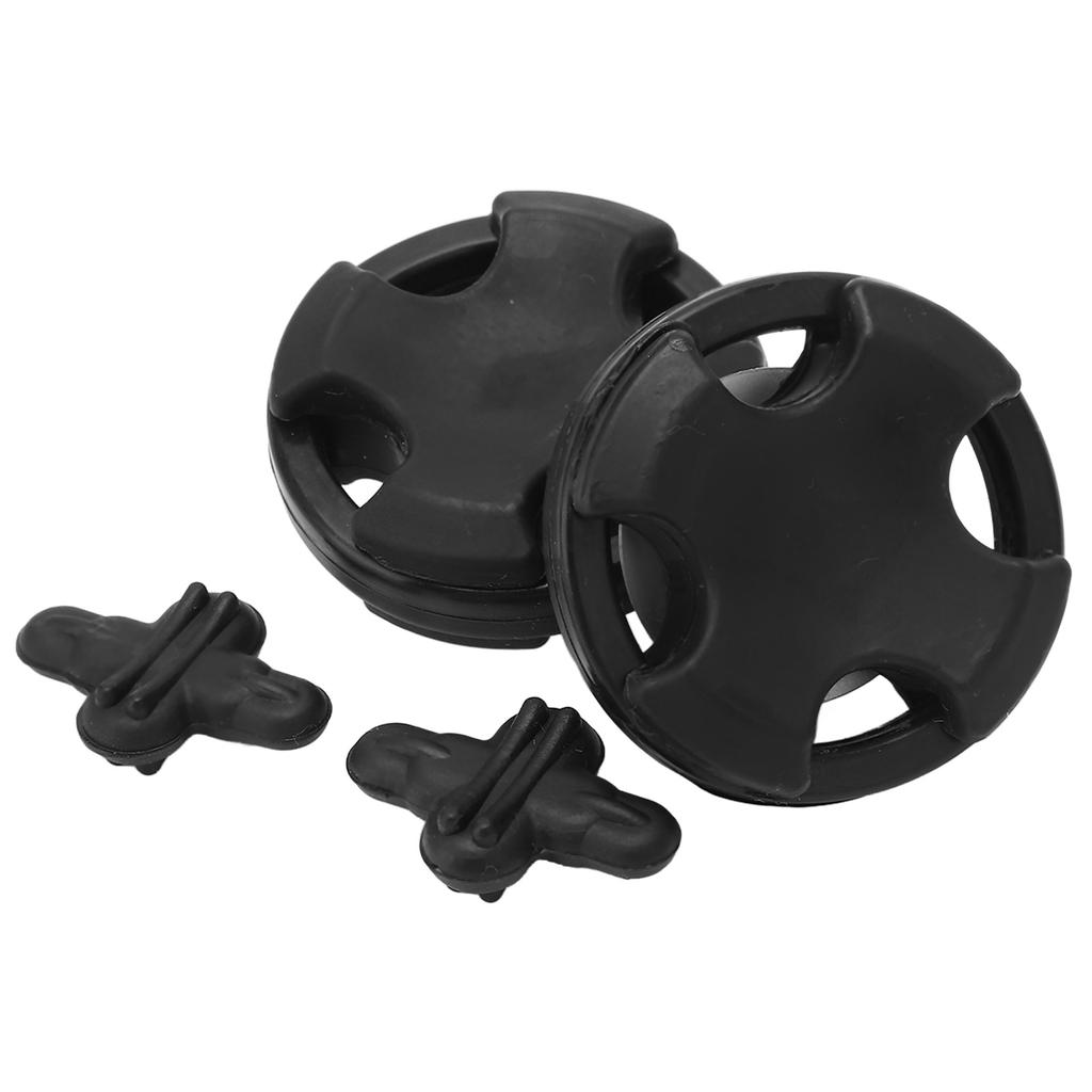 2 Stück Bogen Wurfarm Stabilisator Gummidämpfung Schwarz Recurve Dämpfer für Amerikanischen Jagdbogen Straight