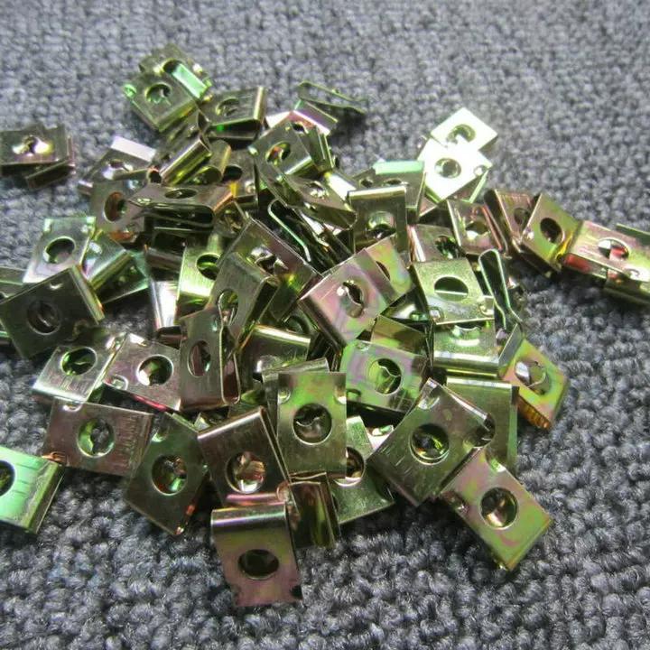 Metal U-Type Clips for Car Motorcycle Bumper Fender Trim Panel Fastener Leaf Board Fastener Anti-rust Grommet Screw Clip Gasket