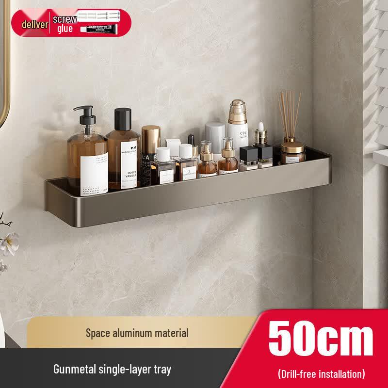 MDNG Space Aluminum Semicircular Bathroom Shelf