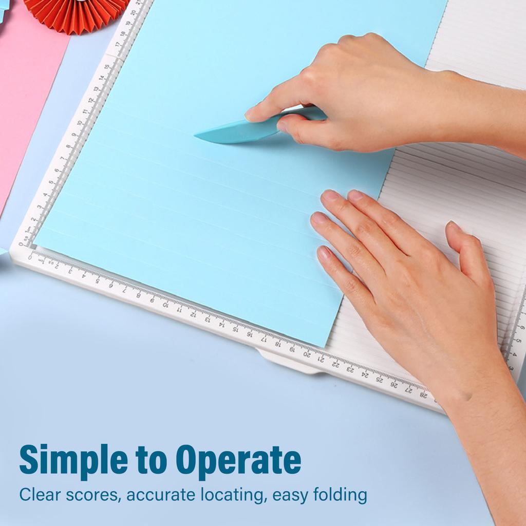 Paper Scoring Board Paper Folding Tools 80-200G Thickness Grooved Design 320X320Mm Clear And Straight For Making Card Envelope