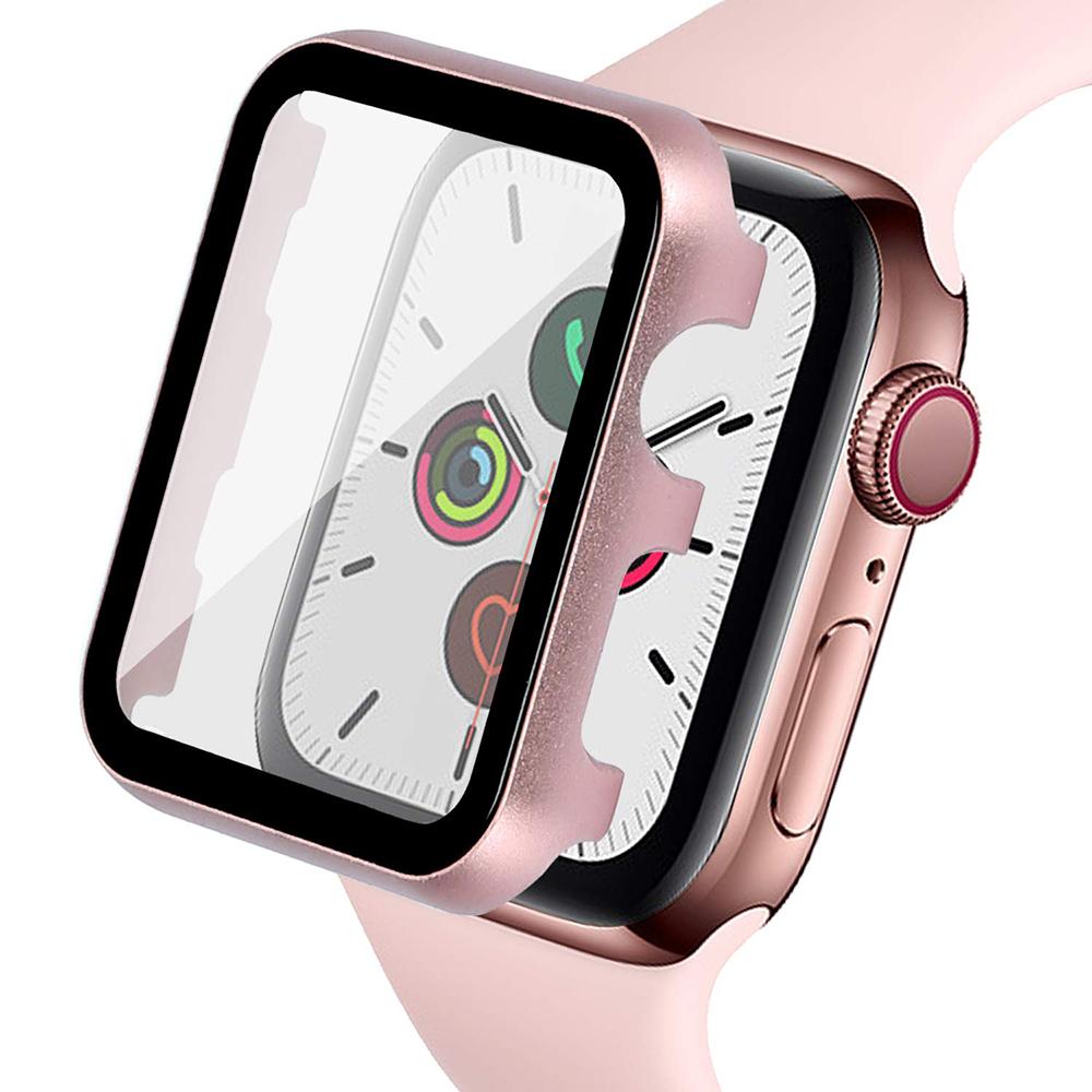Metallgehäuse+Gehärtetes Glas für Apple Watch Ultra 49mm 46mm 45mm 44mm 41mm 42mm Schutzhülle iWatch 11 10 9 8 7 6 5 4 SE
