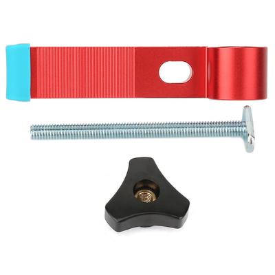 T Type Slide Slot Track Stopper Woodworking Positioning Limiter Wood Clamp Tool(B Type)