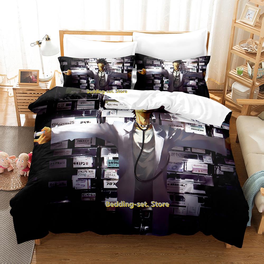 Comforter New Shiki Bedding Set Single Twin Full Queen King Size Bed Set Adult Kid Bedroom Three-Piece Suits Personality Anime Bed Sh
