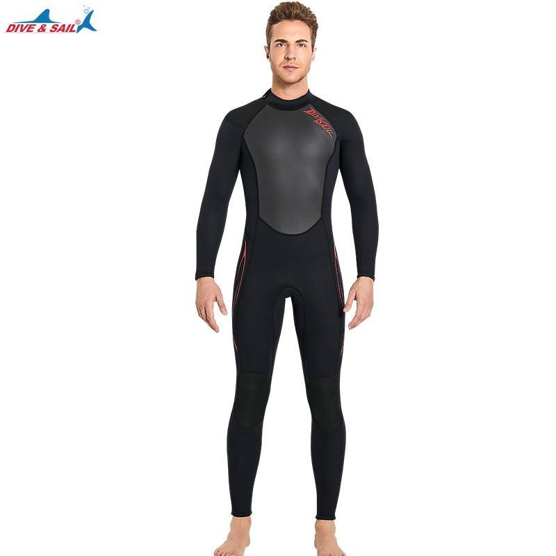 3MM Diving Suit SCR Neoprene One-piece Thermal Thickened Cold-proof Snorkeling Surfer