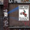 Vintage Metal Sign Motorcycle Parking 20x30 cm Waterproof Garage & Man Cave Decor