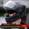 Certified Full Face Motorcycle Helmet for Men & Women - All Seasons, Anti-Fog, Winter Warmth
