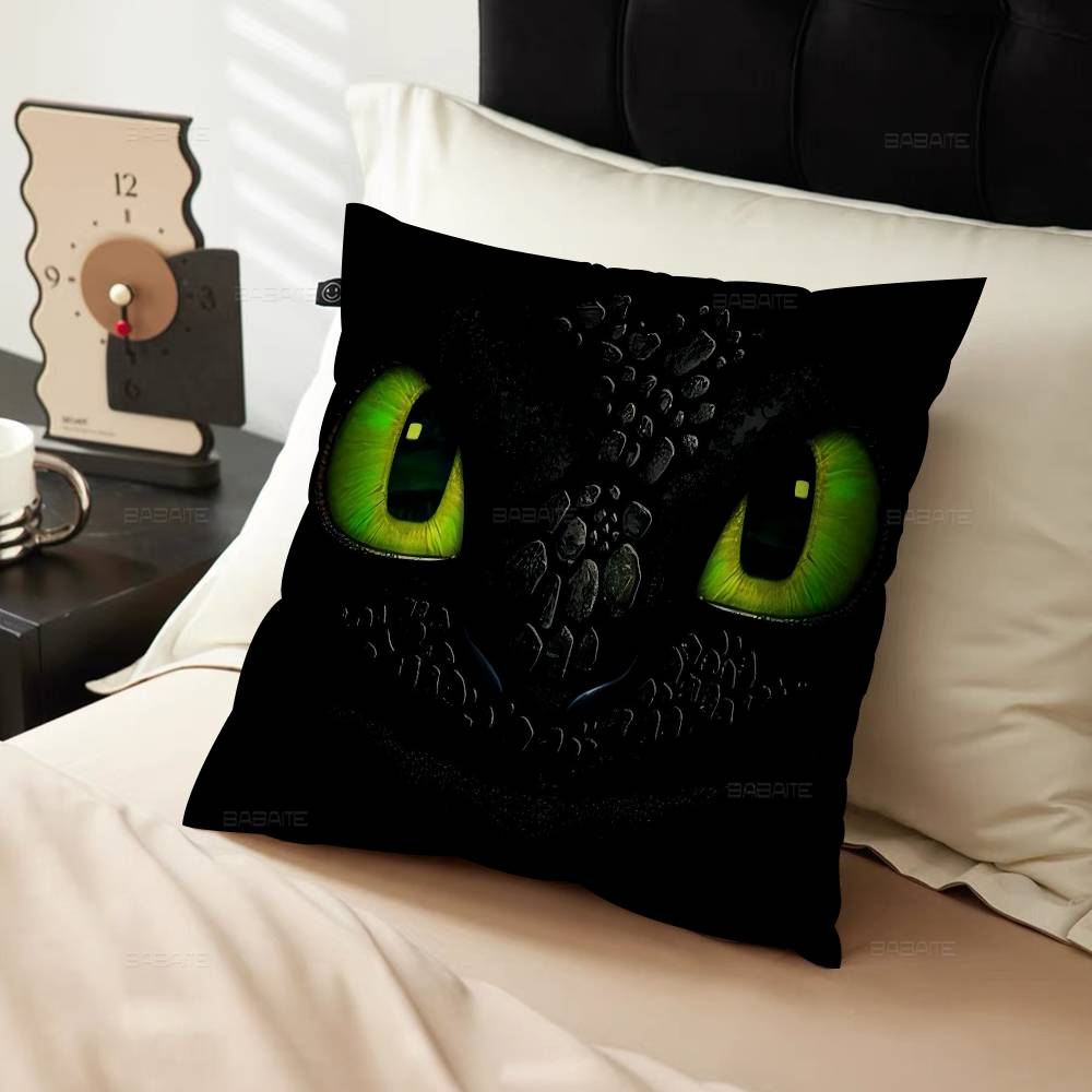 How To T-Train Your D-Dragon Cushion Cover Decorative Pillow Sofa Home Decor Case Pillow Cases
