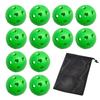East Leaf Baseball Perforated Ball Batting Practice Training Ball Toss Batting Tee Batting Curving Ball Countermeasure Lightweight Soft Green Storage