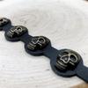 Real Shot Skeleton Skull Punk Gothic Rock Leather Belt Buckle Bracelets For Women Men Bracelets Bangles