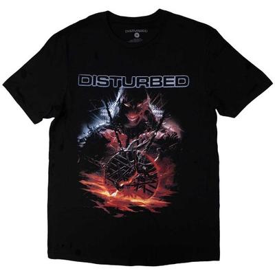 Disturbed Unisex Adult European Tour Â´23 Medallion T-Shirt