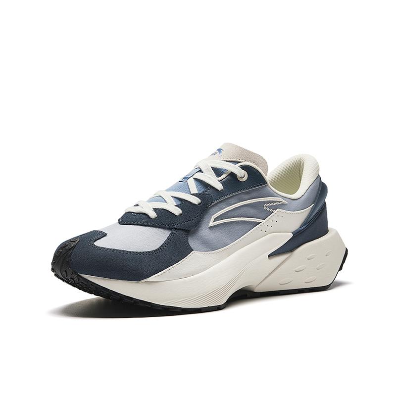 Anta Ice Sugar 4 Comfortable Versatile Non-Slip Wear-Resistant Low-Top Casual Shoes Men sneakers Blue Gray White 912428802-3