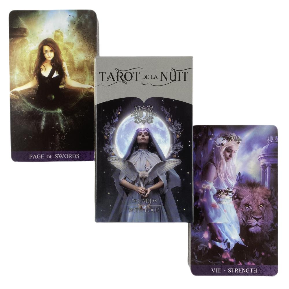 Tarot DE LA Nuit Cards Uniquely Design Oracle Deck Fortune-telling Divination Edition Worlds Creativity Board Games