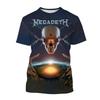 Megadeth 3D Print Sport Quick-dry Breathable Men T-shirt Casual Rock Band Street Punk Fun Hip-hop Short-sleeve Boy Top Clothing