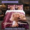 Personalized 3Pcs Bedding SetSabrina Carpenter Custom Text Duvet Cover Pillowcase Set Bedroom Gift