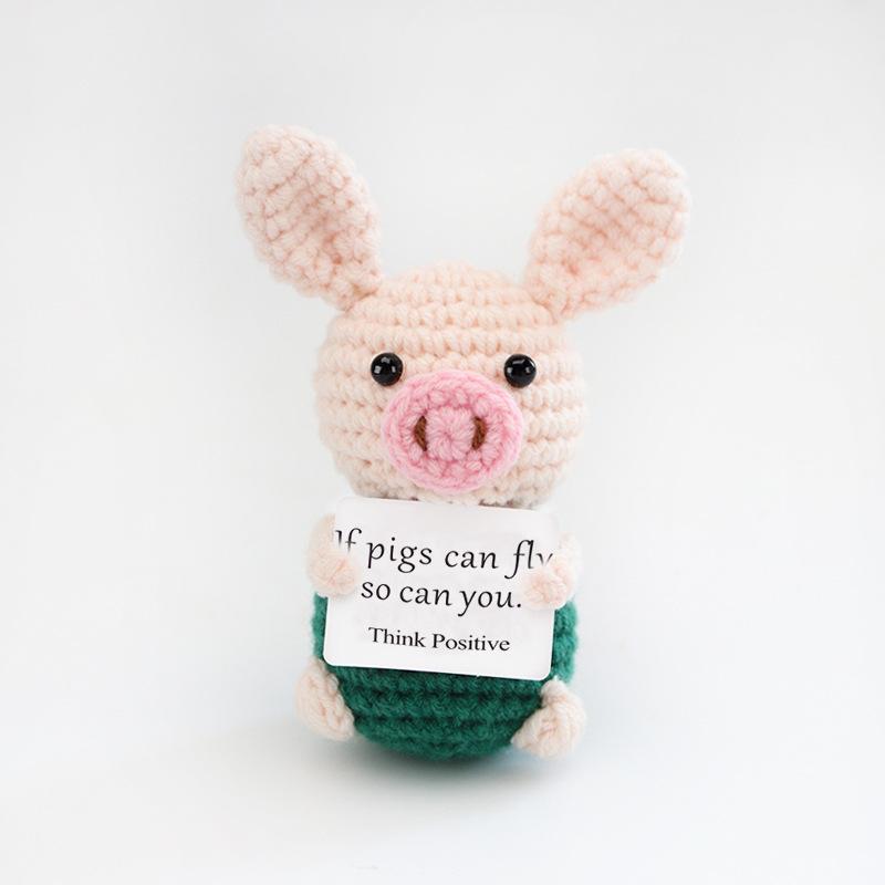

Crochet Ornament Crochet Animal Decorations Cute Pig Monkey Figurine Table Accessories Party Favors Room Decoration Desktop Ornament
