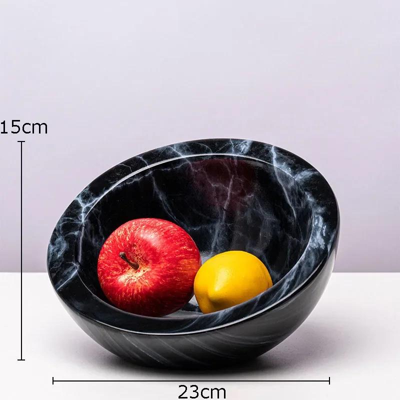 Creative Marble Pattern Abstract Crafts Vase Desk Decoration Artificial Flowers Decorative Floral Arrangement Resin Flower Vases