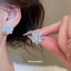 Cold Wind Flower Stud Earrings Simple Daily Commute Versatile Earrings Light Luxury Earrings