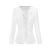 Trolman Women's Elegant White Suit Dress Two-Piece Set