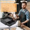 Coffee Machine Rack Organizer With Drawer Coffee Capsule Storage Rack Kitchen Organizer Countertop Spice Shelf Coffee Capsule Storage Box Wood