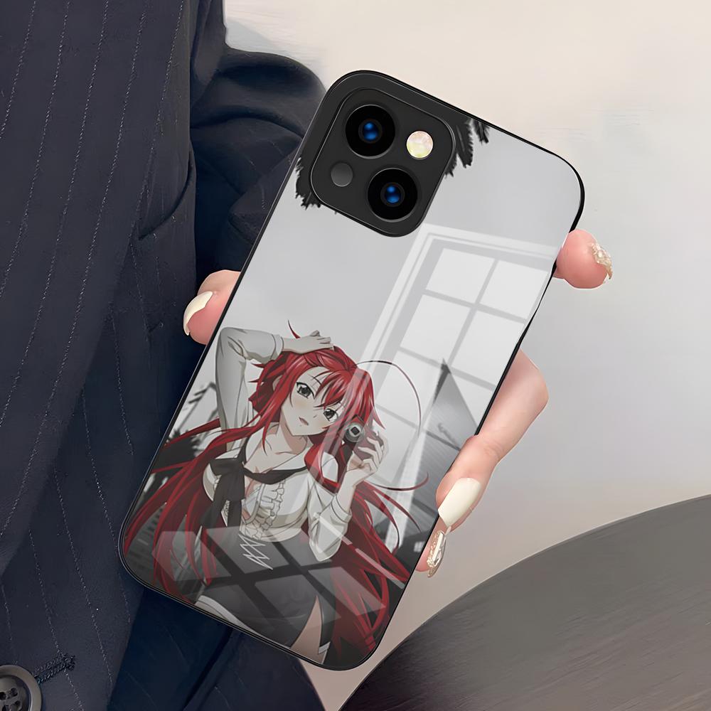 High School DxD Rias Gremory Phone Case For IPhone 17 Pro Max 15 Pro 16 14 Plus 12 13 Mini 11 Pro Shockproof Glass Cover