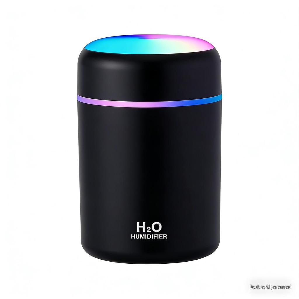 USB Car Humidifier for Bedroom & Nursery with Night Light and Large Spray Volume